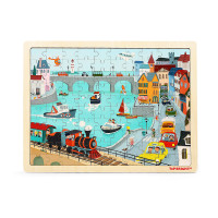 TopBright ხის ფაზლი ქალაქი TB120391 (ტოპ ბრაითი)