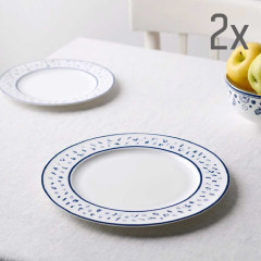 თეფში (2ც) - შინ - ფაიფური - 20სმ, 2 image