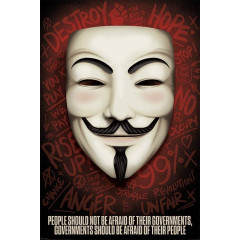 Governments should be afraid of thier people Maxi Poster