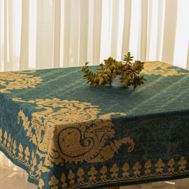 სუფრა - ბაგრატიონი - ფირუზისფერი - პოლიესტერი, ზომა: 140 x 140 სმ, აირჩიეთ მასალა: პოლიესტერი, 5 image