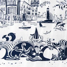 სუფრა - ბათუმი - თეთრი - პოლიესტერი, ზომა: 140 x 140 სმ, აირჩიეთ მასალა: პოლიესტერი, 5 image