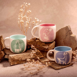 ჭიქა - გოგო ბუშტით - ხელნაკეთი, 5 image