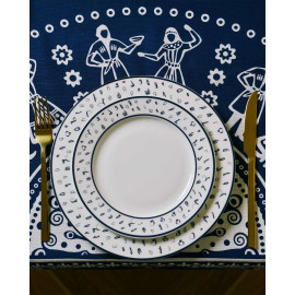 თეფში (2ც) - შინ - ფაიფური - 25სმ, 4 image