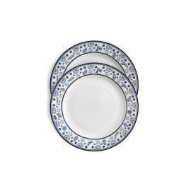 თეფში (2ც) - ინდიგო - ფაიფური - 20სმ