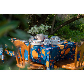 სუფრა - ქვევრები - ლურჯი, ზომა: 140 x 140 სმ, აირჩიეთ მასალა: პოლიესტერი, 6 image