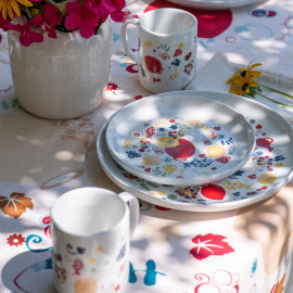 თეფში (2ც) - ქვევრები - 19სმ, 3 image