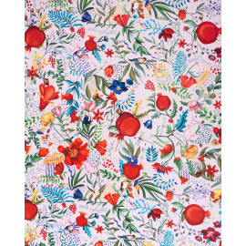 სუფრა - ბროწეულების ბაღი - თეთრი, აირჩიეთ მასალა: პოლიესტერი, ზომა: 140x140, 6 image