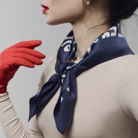 აბრეშუმის შარფი - დონ, შარფის ზომა: 65 x 65სმ, 2 image