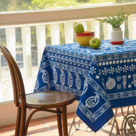 სუფრა - მეიდანი - ლურჯი, ზომა: 210 x 140 სმ, აირჩიეთ მასალა: პოლიესტერი, 2 image