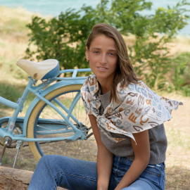 შარფი - ანბანი - ბეჟი, 2 image