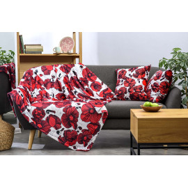 ბალიში - ყაყაჩო - თეთრი, შიგთავსი: მხოლოდ ბალიშის პირი, 4 image