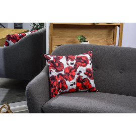 ბალიში - ყაყაჩო - თეთრი, შიგთავსი: მხოლოდ ბალიშის პირი, 2 image