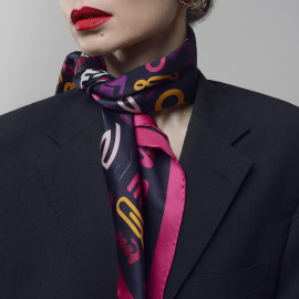 აბრეშუმის შარფი - გან, შარფის ზომა: 89 x 89სმ, 2 image