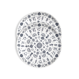 თეფში (2ც) - კალა - ფაიფური - 25სმ