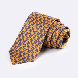 ჰალსტუხი - ნარინჯისფერი მანბანი