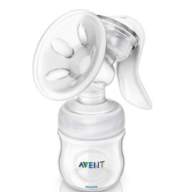 რძის საწველი ტუმბო ხელის "Avent" "Natural", ბოთლით და საწოვარით, 2 image