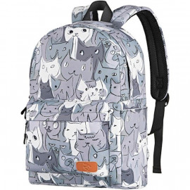 ნოუთბუქის ჩანთა-2E Backpack, TeensPack Cats, Gray(2E)