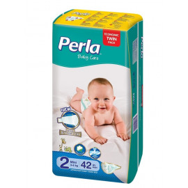Perla ბავშვის საფენი თვინ ბეიბი 3-6 კგ მინი N42 (პერლა)