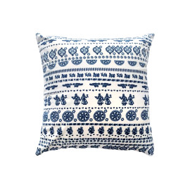 ბალიში - ლურჯი სუფრა - თეთრი, შიგთავსი: მხოლოდ ბალიშის პირი, 2 image