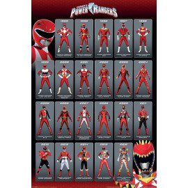 Power Rangers (Red Ranger Evolution) Maxi Poster