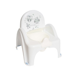 Tega ქოთანი თავსახურით თეთრი