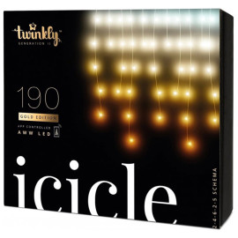 Smart Led გირლიანდა Twinkly Icicle AWW 190, Gen II, IP44TWI190GOP-TEU
