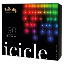 Smart Led გირლიანდა Twinkly Icicle RGB 190, Gen II, IP44TWI190STP-TEU