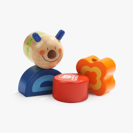 TopBright მუხლუხოს ფორმის ხის კუბები ციფრებით TB7715 (ტოპ ბრაითი), 2 image