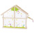 Goki სათამაშო თოჯინის სახლი Doll house 2 floors with an internal courtyard Susibelle, 2 image