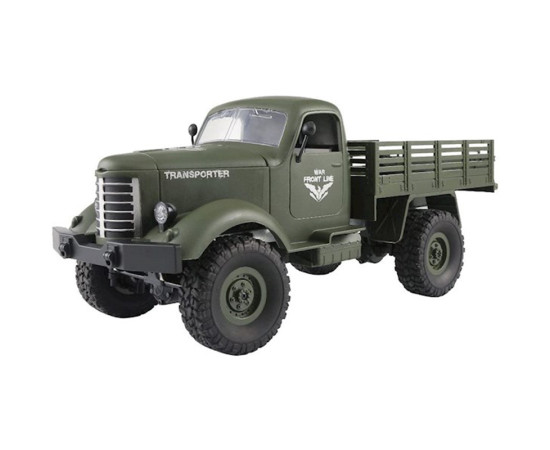 სათამაშო მანქნა JJRC Q61 Remote Control 4WD Tracked Off-Road Military Truck Blue and Green