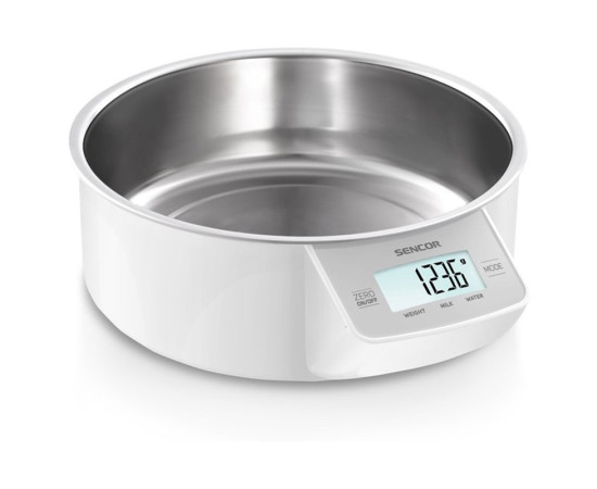 Sencor სამზარეულოს სასწორი SKS 4030WH Kitchen Scale, 5Kg,1gr, White 106196