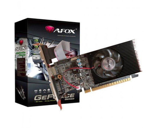 AFOX ვიდეო დაფა GeForce G210 1GB DDR3 64Bit DVI-HDMI-VGA Low profile