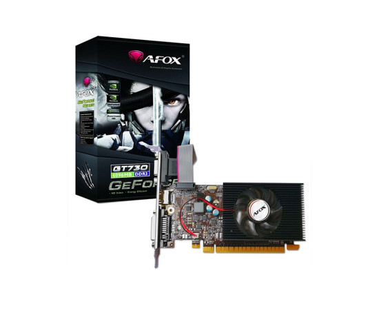 AFOX ვიდეო დაფა GeForce GT730 2GB DDR3 128Bit DVI-HDMI-VGA Low profile