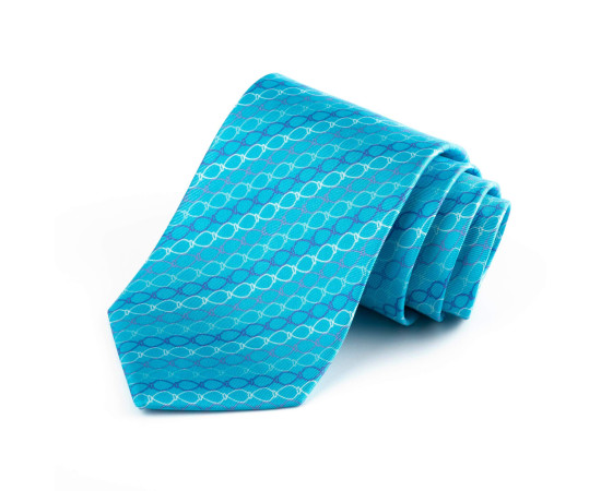 ჰალსტუხი - ცისფერი  ქვევრი