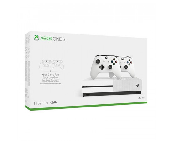 სათამაშო კონსოლი - Microsoft Xbox One S 1000GB + Two Controller