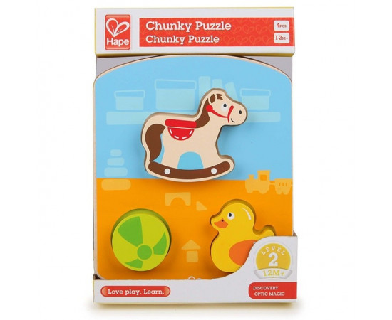 ხის სათამაშო პაზლი პატარებისთვის Chunky Toy Puzzle – Hape