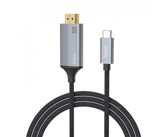 HDMI  კაბელი - HOCO UA13 Type-C to HDMI Cable 1.8M Gray