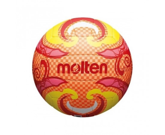 სანაპიროს ფრენბურთის ბურთი MOLTEN V5B1502-O გარე მოხმარების, სინთ. ტყავი