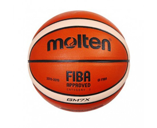 კალათბურთის ბურთი MOLTEN BGM7X FIBA ვარჯიშისთვის, ხელოვნური ტყავი