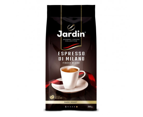 ყავა - “ესპრესო სტაილ დი მილანო“ (მარცვალი) 250გრ - - Jardin