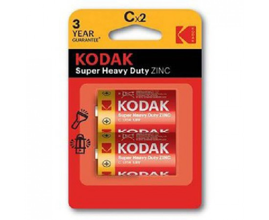 ელემენტი Extra Heavy Duty 2 pcs blister, Zinc C (R14) - Kodak