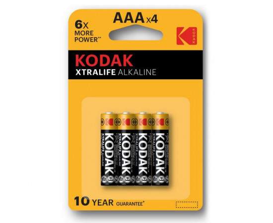 ელემენტი XTRALIFE,  Alkalaine 4 pcs AAA - Kodak
