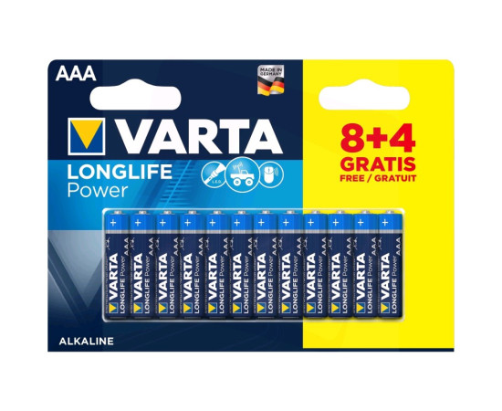 ბატარეა Longlife Power 8+4 AAA (Double Blister)