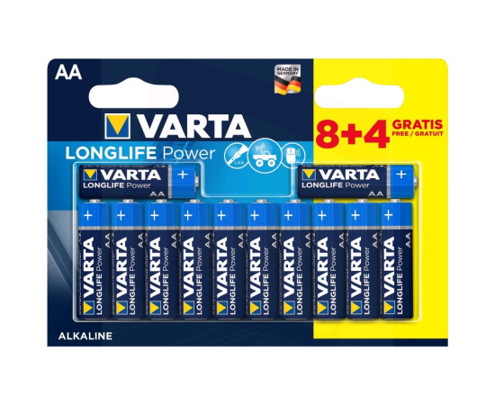 ბატარეა Longlife Power  8+4 AA (Double Blister)