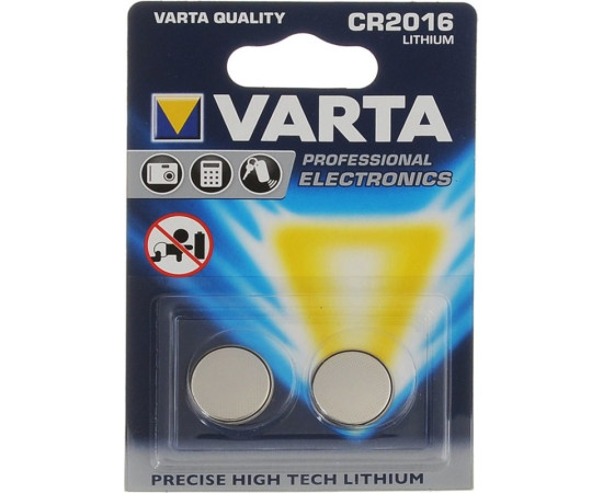 ბატარეა CR 2016 Electronics Blister 2