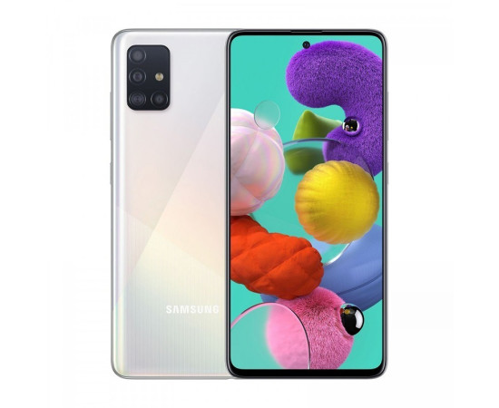Samsung მობილური ტელეფონი A51 64GB White SM-A515FZWUCAU (სამსუნგი)
