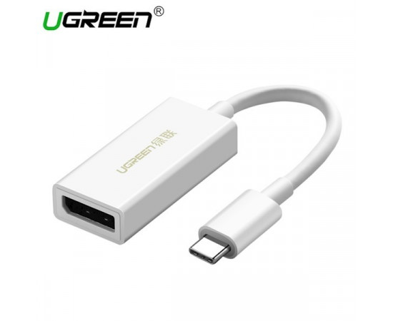 ადაპტერი - UGREEN MM130 (40372) USB-C to DisplayPort Adapter (White)