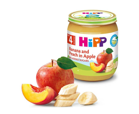 ბანანი და ატამი ვაშლით - Hipp