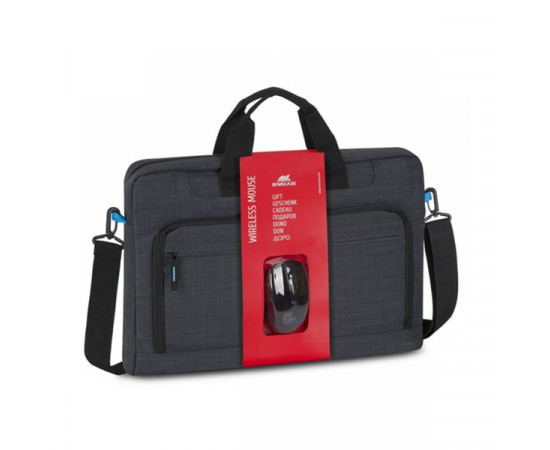 ნოუთბუქის ჩანთა – RIVACASE 8058 - 17.3 Laptop Bag+Wireless Mouse – Black