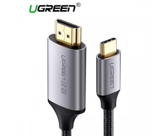 HDMI კაბელი - Ugreen MM142 (50570) USB C HDMI Cable Type C to HDMI 1.5M Thunderbolt 3 for MacBook Samsung Galaxy S9 / S8 Huawei Mate 10 Pro P20 USB-C HDMI Adapter  Type C to HDMI Cable  1.5M